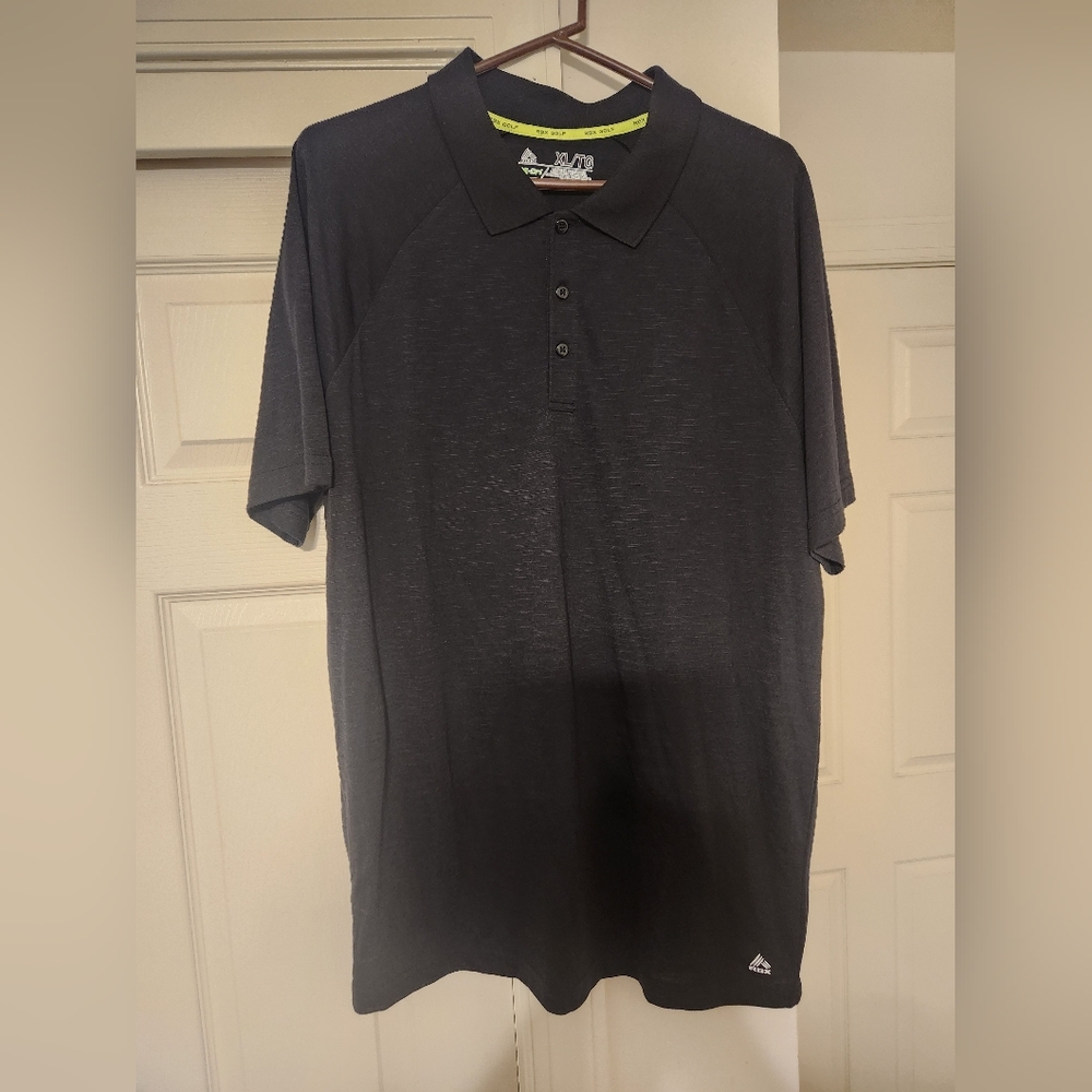 RBX Black Polo Shirt Athletic Casual Style